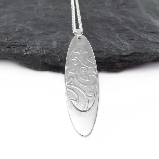 Sterling Silver Textured Pendant