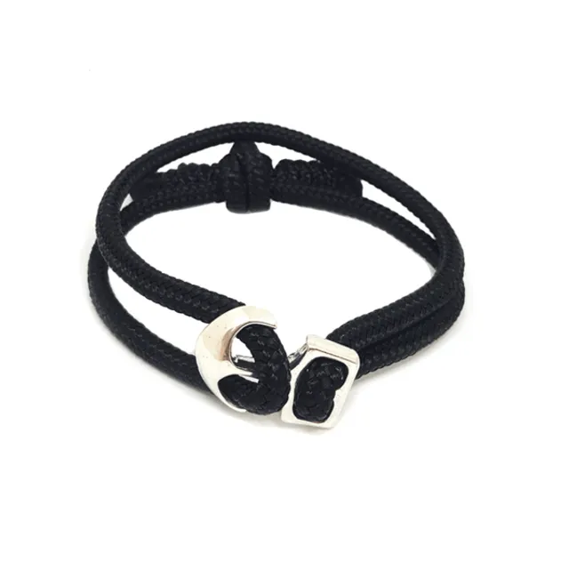 Callum Nautical Bracelet - Black