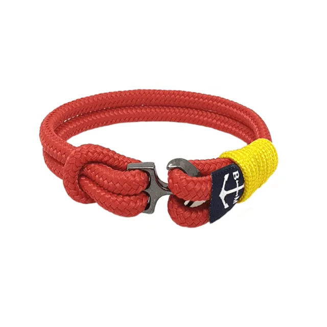 Aodh Nautical Bracelet - Red /Yellow