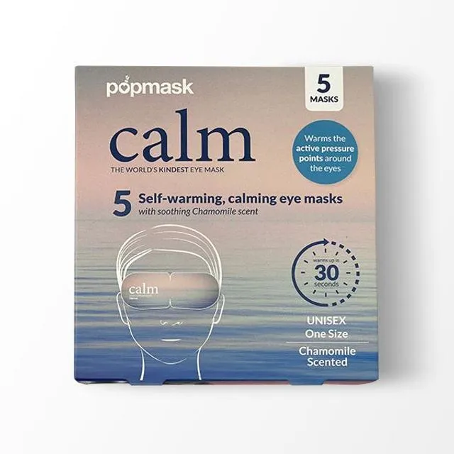 Calm Self Warming Pressure Point Eye Masks (5-pack) (Pack of 10)