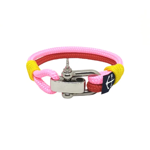 Donal Nautical Bracelet - Pink/Red