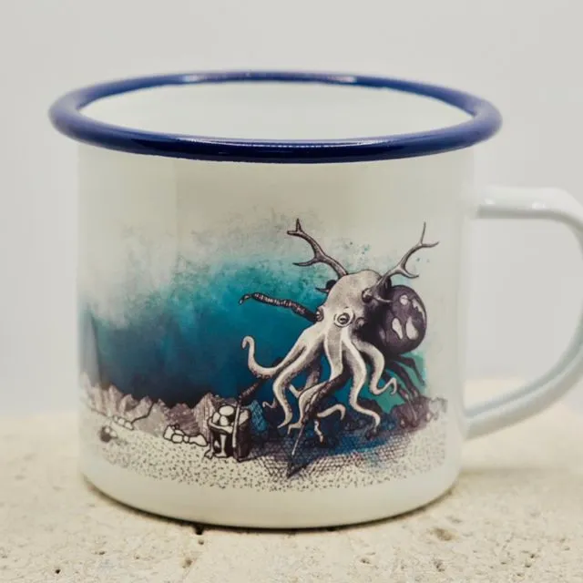 Enameled Mug - Octopus