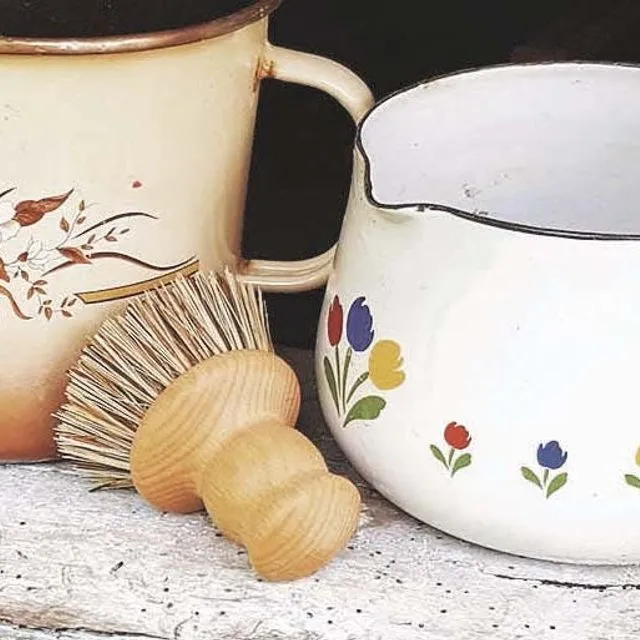 Cup brush, natural beech wood, unprinted, trim: Union (Pack of 10)