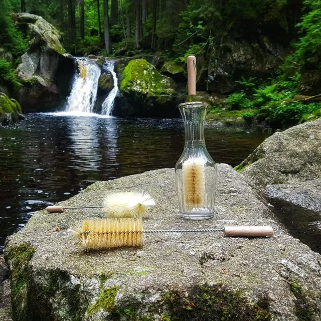 Bottle brush wood, 310x100x Ø 45 mm, natural bristle light (Pack of 10)