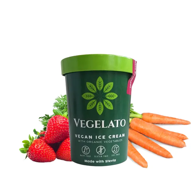 Strawberry & Carrot Vegan Ice Cream 460ml