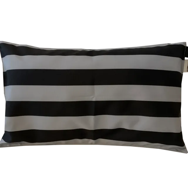 Maison Boho Outdoor Cushion Cover Stripe Gray Rectangle