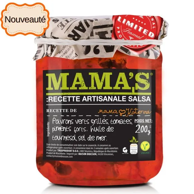 Mama's Apero - Salsa Pepper Tomato - 200g (Pack of 12)