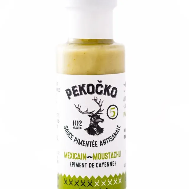 Pekocko - Moustached Mexican Hot Sauce - 102ML (Pack of 6)