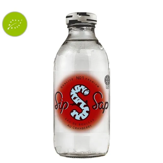 Sip Sap - Organic Birch Lemon Water 33CL (Pack of 12)