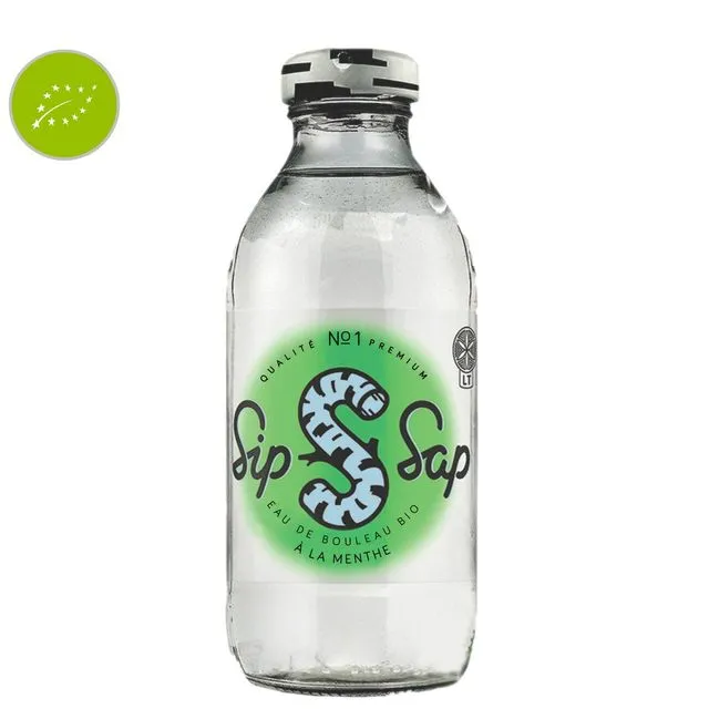 Sip Sap - Organic Birch Mint Water 33CL (Pack of 12)