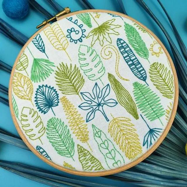 Loadsa Leaves Embroidery Craft DIY Kit