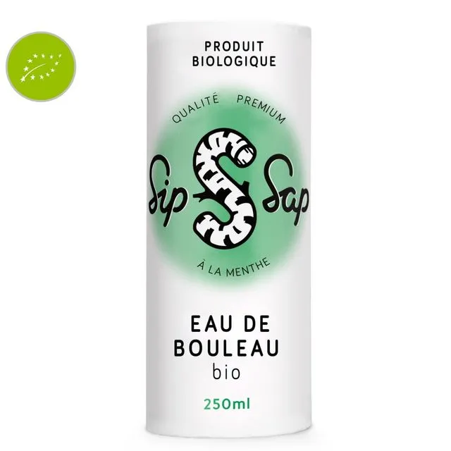 Sip Sap - Organic Birch Water Mint Can 25CL (Pack of 12)