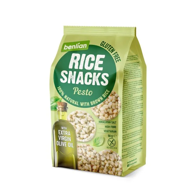 Rice Snacks Pesto 50g (Pack of 14)