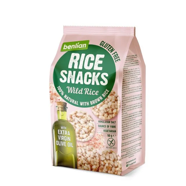 Rice Snacks Wild Rice 50g (Pack of 14)