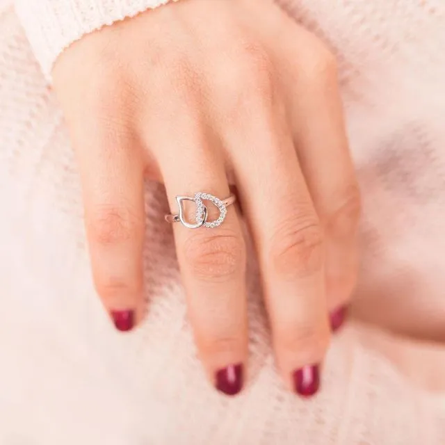 Maternal jewelry: Zirconia ring - Pink Gold