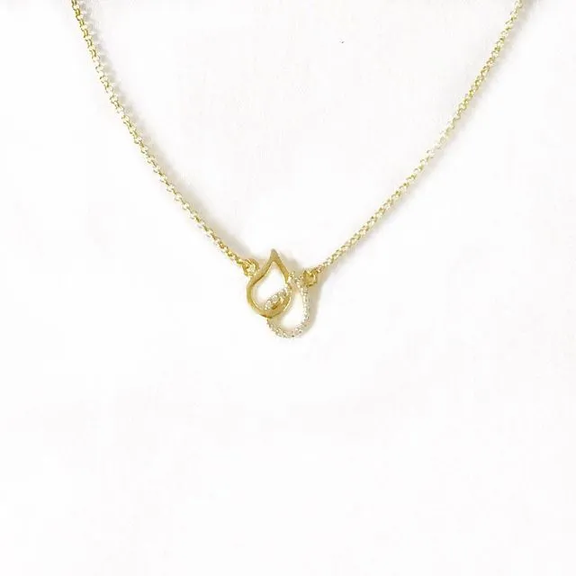 Maternal jewels: Necklace - Zirconia choker Yellow gold