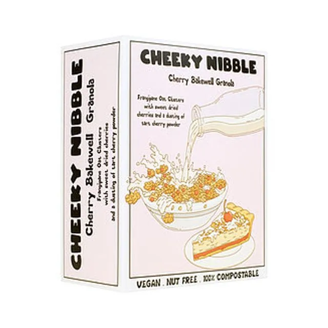 CHEEKY NIBBLE: Cherry Bakewell Granola - 460g (Pack of 10)