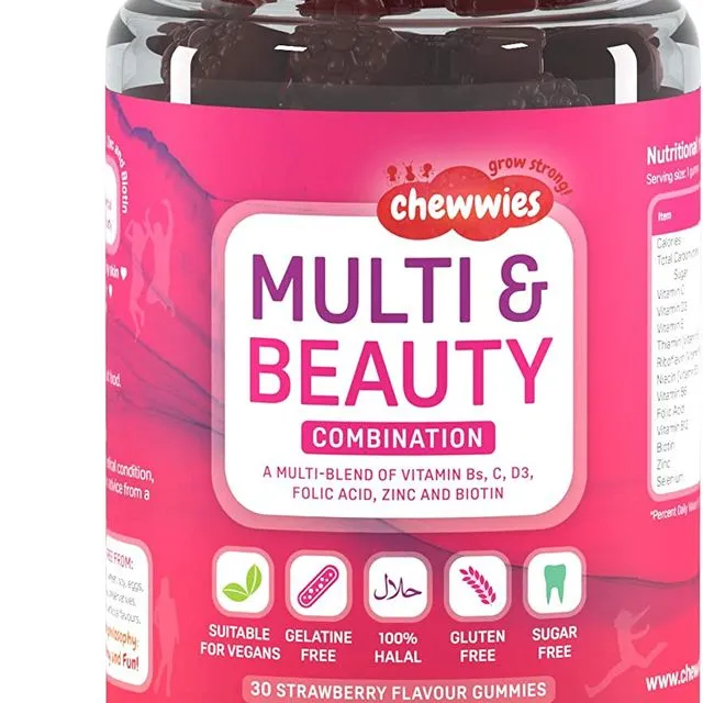 Women’s Multivitamin & Mineral – Vegan Chewable Gummies - Formulated for Women - 1-Month Supply by Chewwies Vitamins