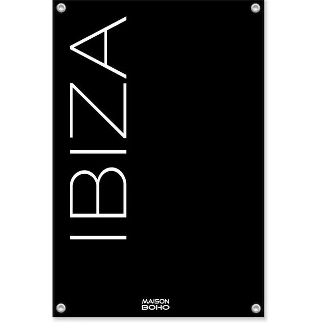 Maison Boho Outdoor Tuinposter | Ibiza | Black | 70x100cm