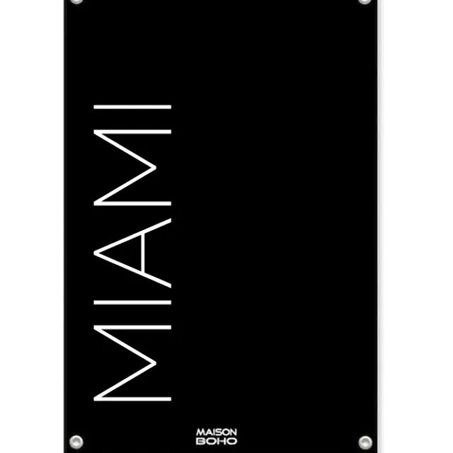 Maison Boho Outdoor Tuinposter | Miami | Black | 70x100cm
