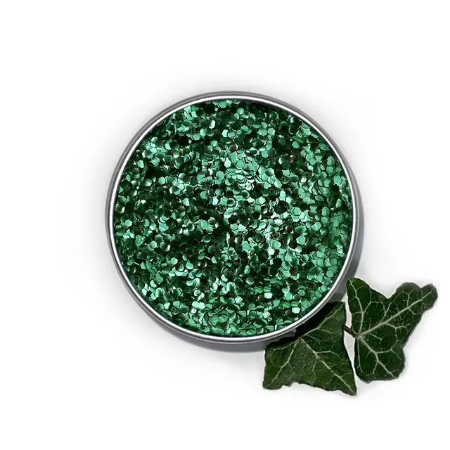 High Shine Range of Biodegradable Glitter - Green