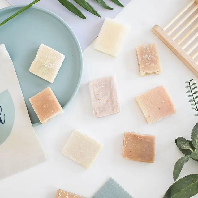 Mini Shampoo Bars -Mixed Scents - Pack of 20 packaged bars - Palm free - Plastic Free - Vegan