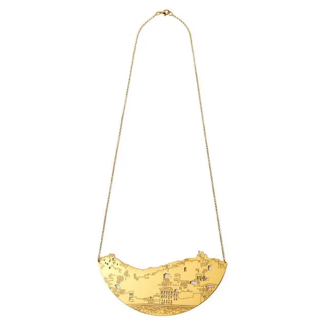 Xl Syros Island Chain Necklace - Brass Gold-Plated