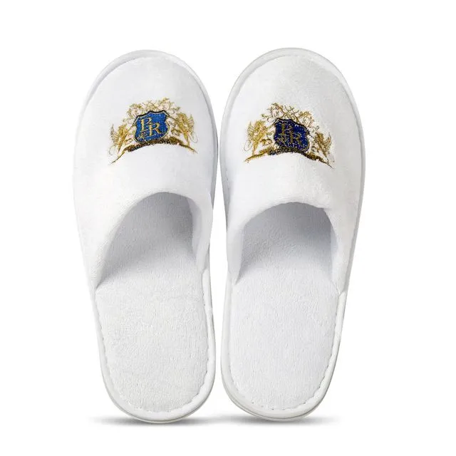 Velour Disposable Slippers Pack of 10