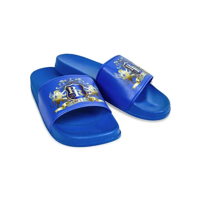 Blue Sport-Chic Slide Sandals