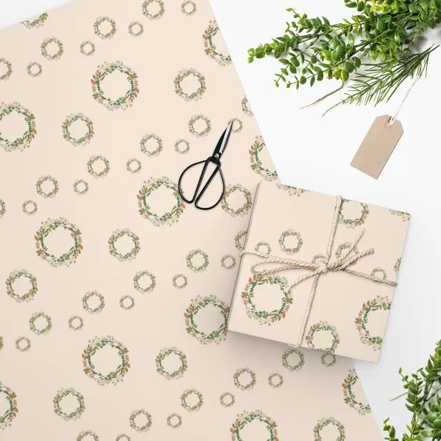 Luxury Gift Wrap - Advent Wreath - Wrapping Paper | Christmas, Easter, Craft, Scrapbook, Print, Unique