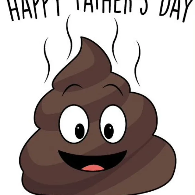 Happy Father's Day With Love From Your Little Sh*T - Father's Day Card