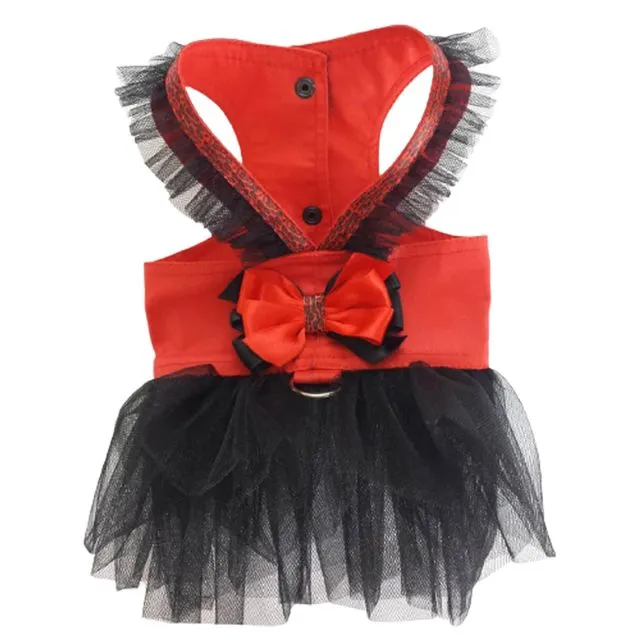 Red and Black Princess Harness