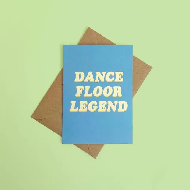 Dancefloor Legend eco-conscious card