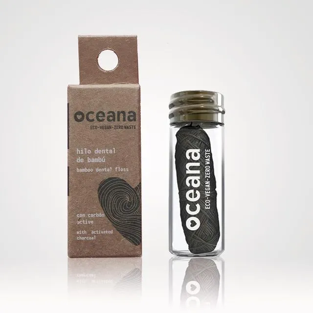 Oceana Bamboo Dental Floss with Activated Charcoal
