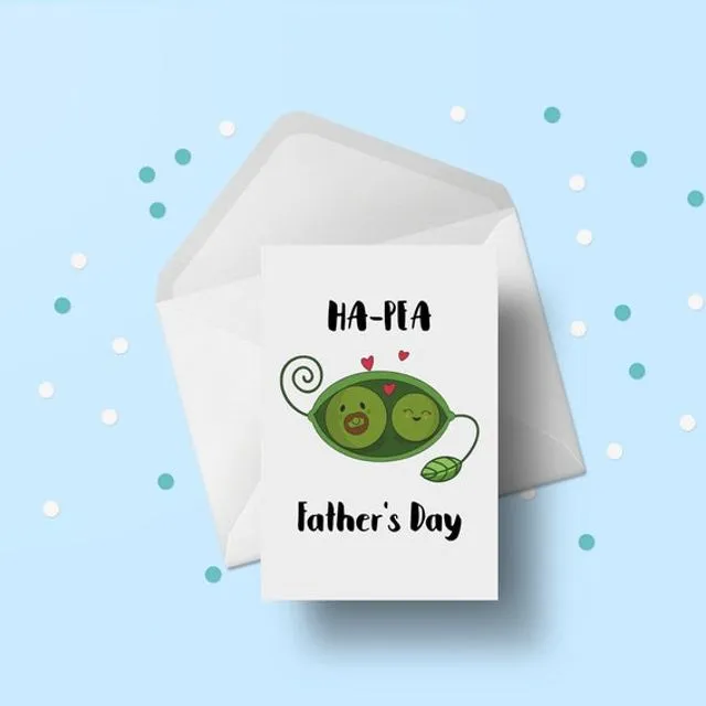 Ha-Pea Father's Day card (Pack of 15)