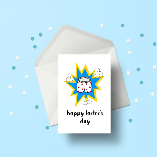 Farts are Supersonic Funny Father's Day - Farter's Day Card (Pack of 15)