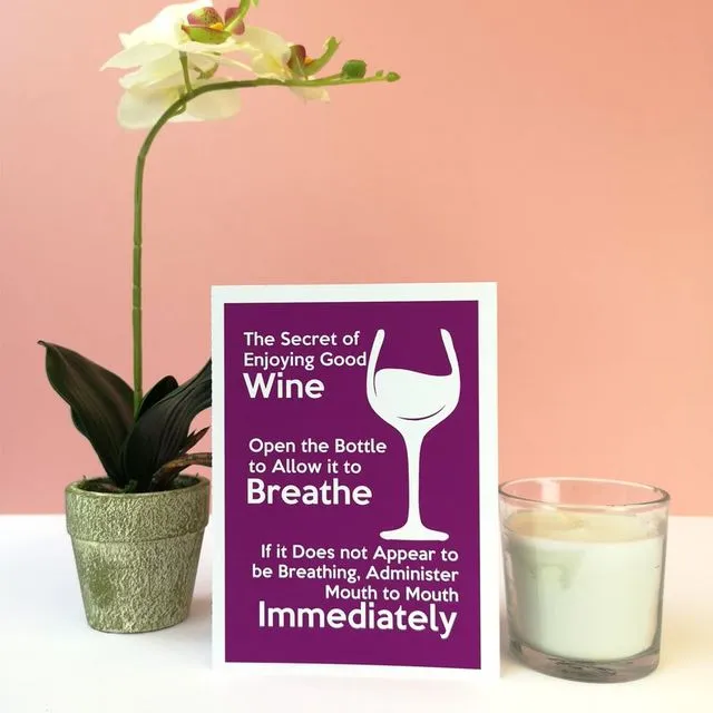 Good Wine Card (Pack of 15)