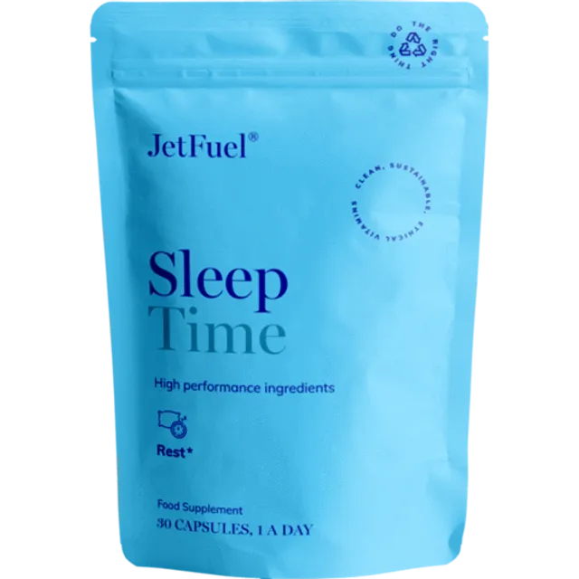 JetFuel Sleep Time Vegan Filler-Free Supplements 30 Capsules Per Pack, 10 Pack