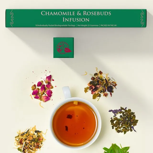 Chamomile & Rosebuds Infusion Tea (10 Bags)