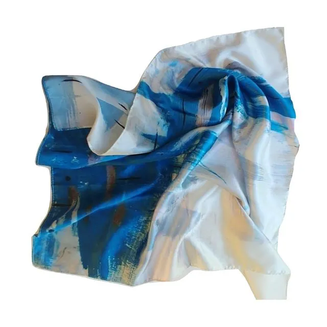 Fashion scarf. Aqua