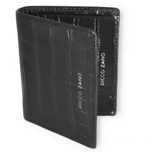ORINA Black Croc Card Case