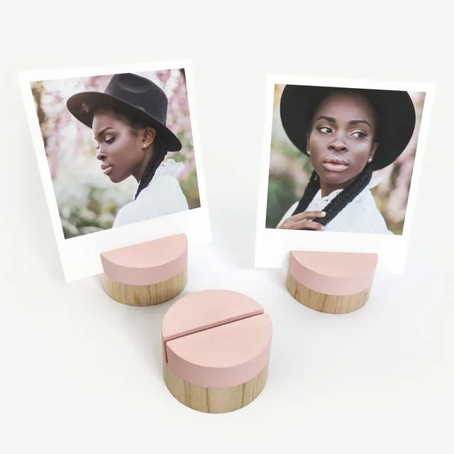 Blush Pink Dipped Round Holder (Case of 10)