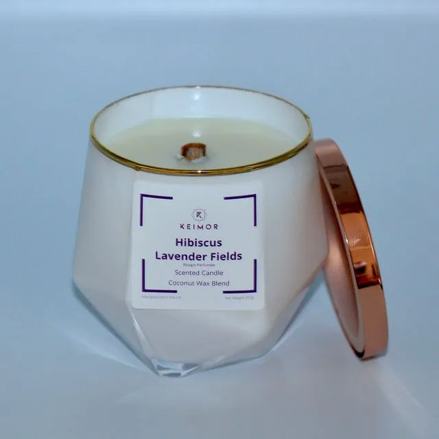 Hibiscus Lavender Fields Luxury Scented Candle 350g