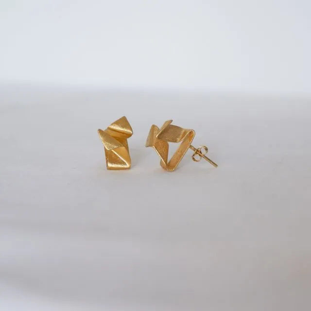 Origama M Gold Earrings