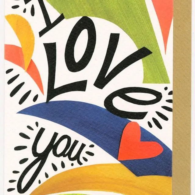 LOVE IN COLOUR CARD - Pack of 10