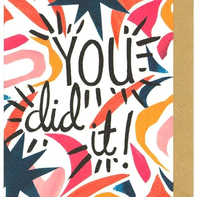 YOU DID IT CARD - Pack of 10