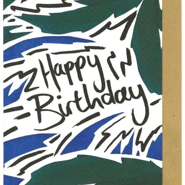 HAPPY BIRTHDAY PALM CARD - Pack of 10