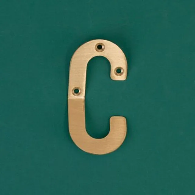 HIERO Solid Brass "C" Letter Hooks