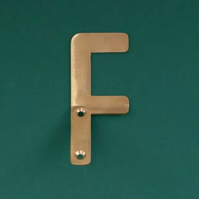 HIERO Solid Brass "F" Letter Hooks