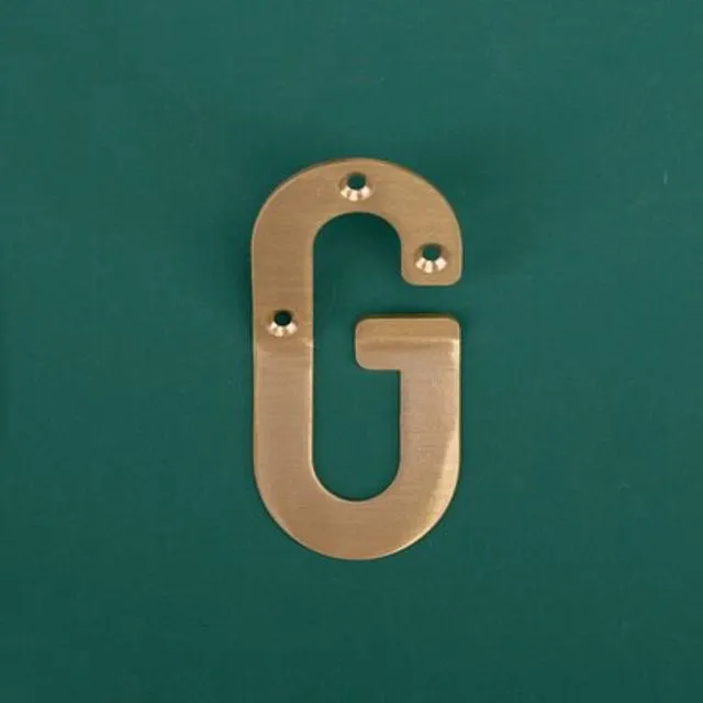 HIERO Solid Brass "G" Letter Hooks